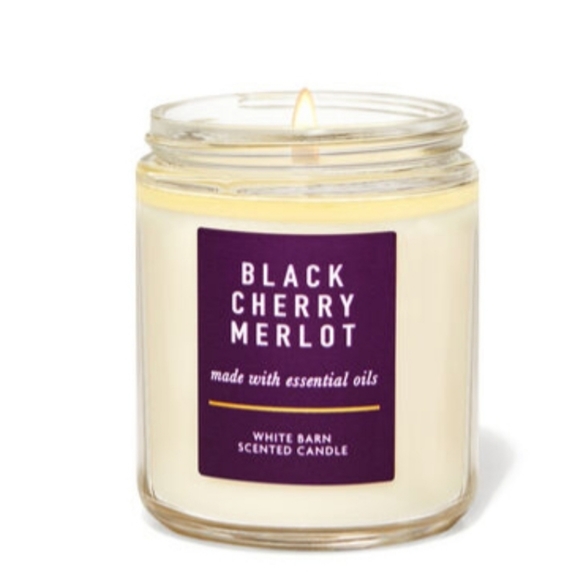 BLACK CHERRY MERLOT SINGLE WICK CANDLE - Picture 1 of 1